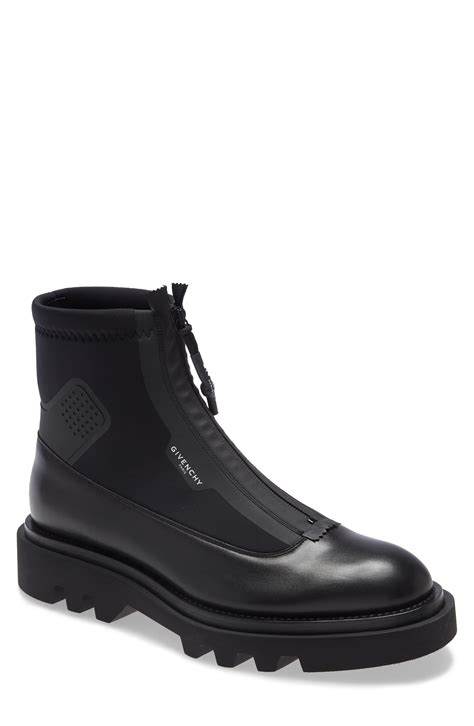 mens givenchy boot|Givenchy zip combat boot.